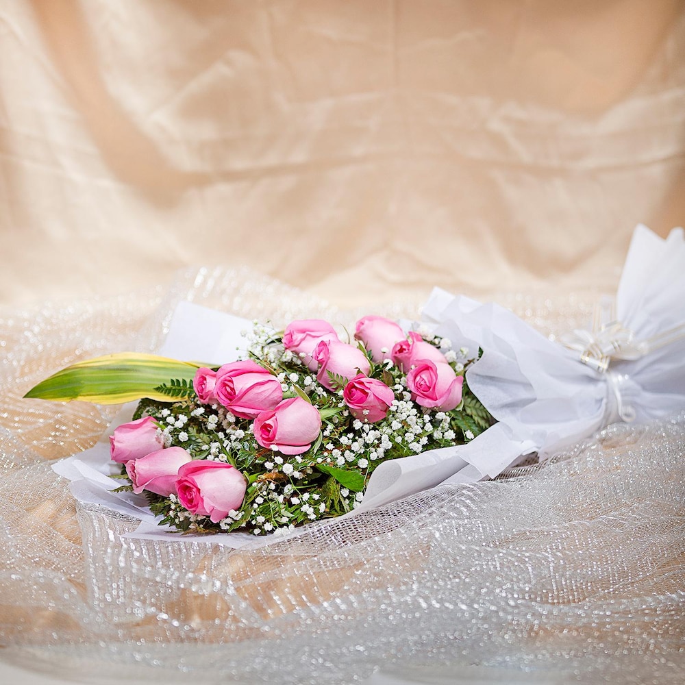 12 Pink Roses Impression For Love