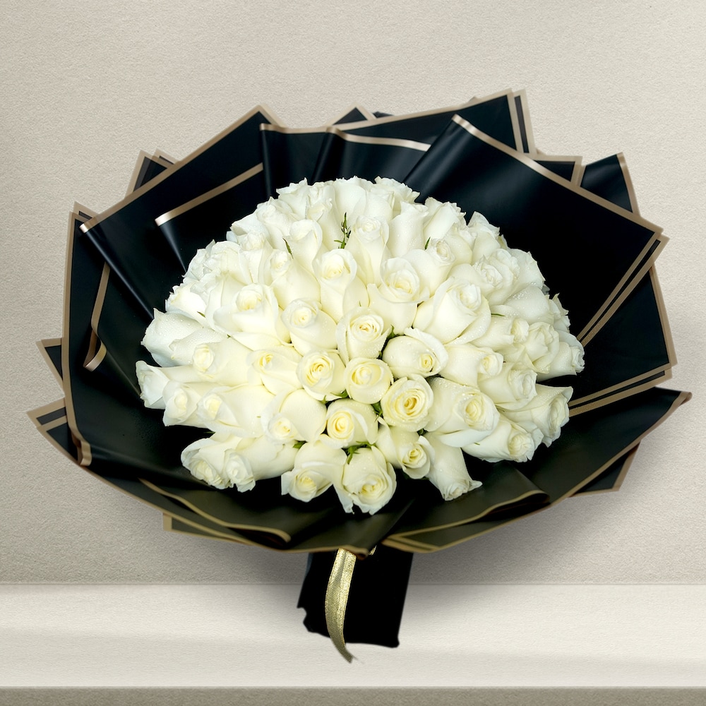 Pure Peaceful White Roses