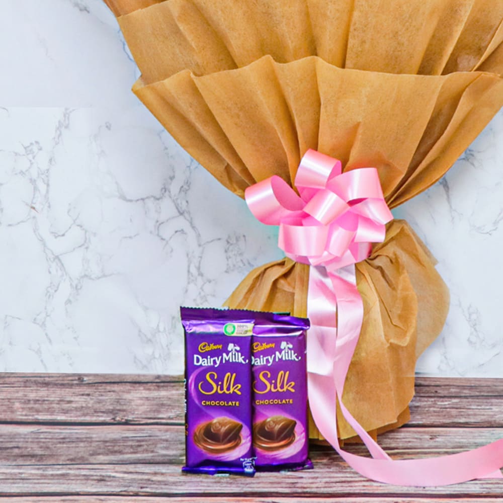 Glamorous Pink Blooms With Silk