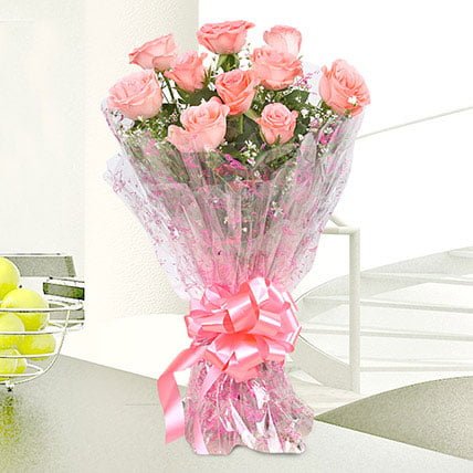 10 pink rose