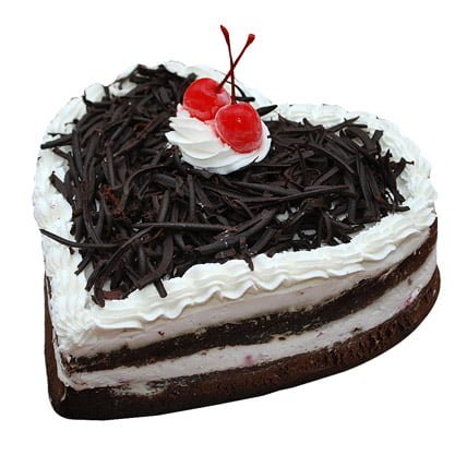 Heart Shape Black forest Cake
