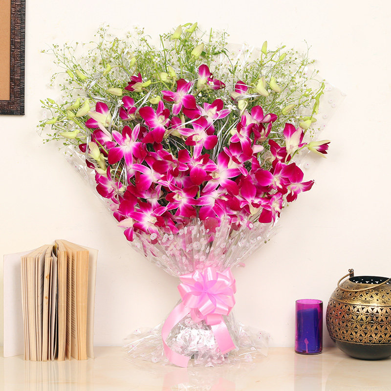 Purple Orchid Bouquet