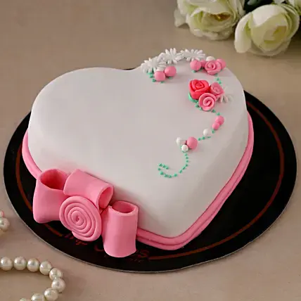 Truffle Heart Valentine's Cake