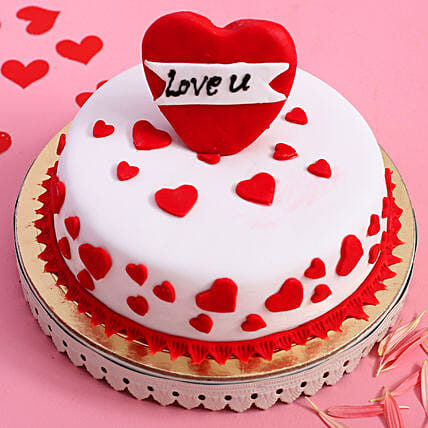 Love U Hearts Designer Cake