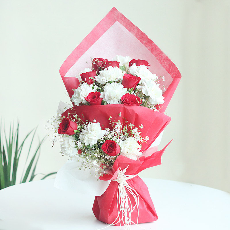 Roses n Carnations Bouquet