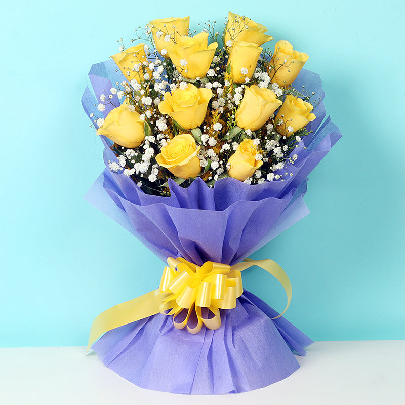 Joyful Yellow Roses