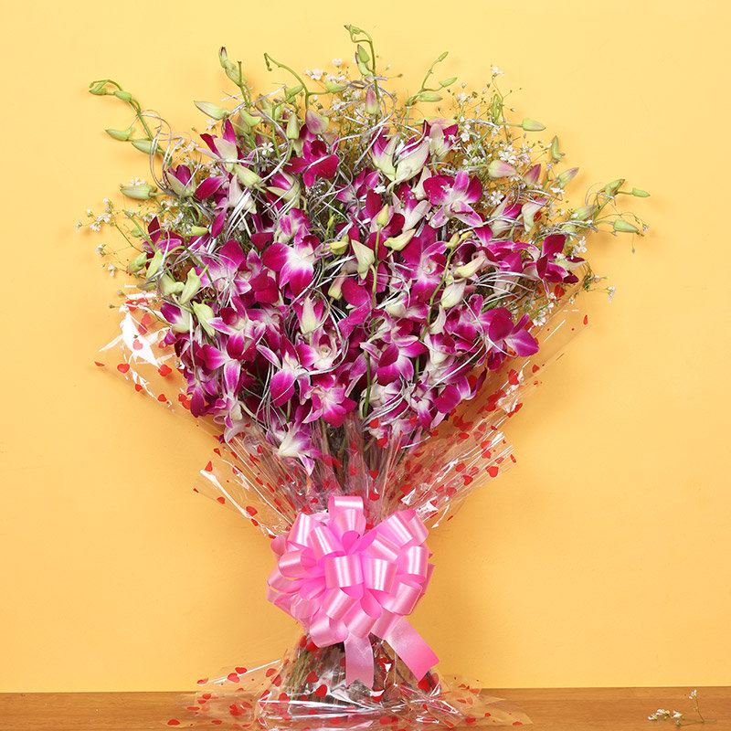 Bunch Of Purple Orchids