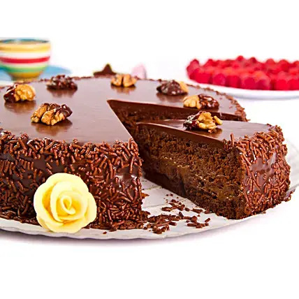 Truffle Walnut Cake