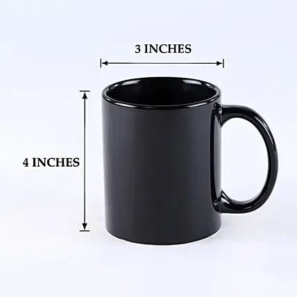 Personalised In Love Black Mug