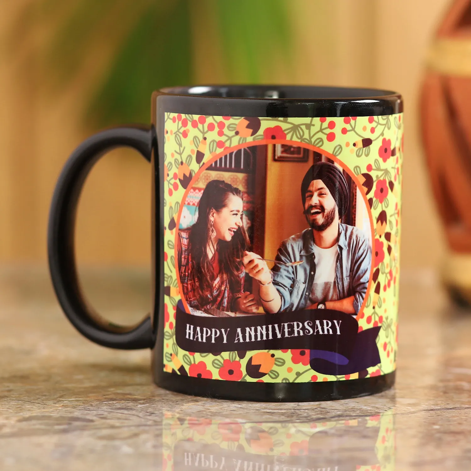 Personalised Happy Couple Anniversary Mug
