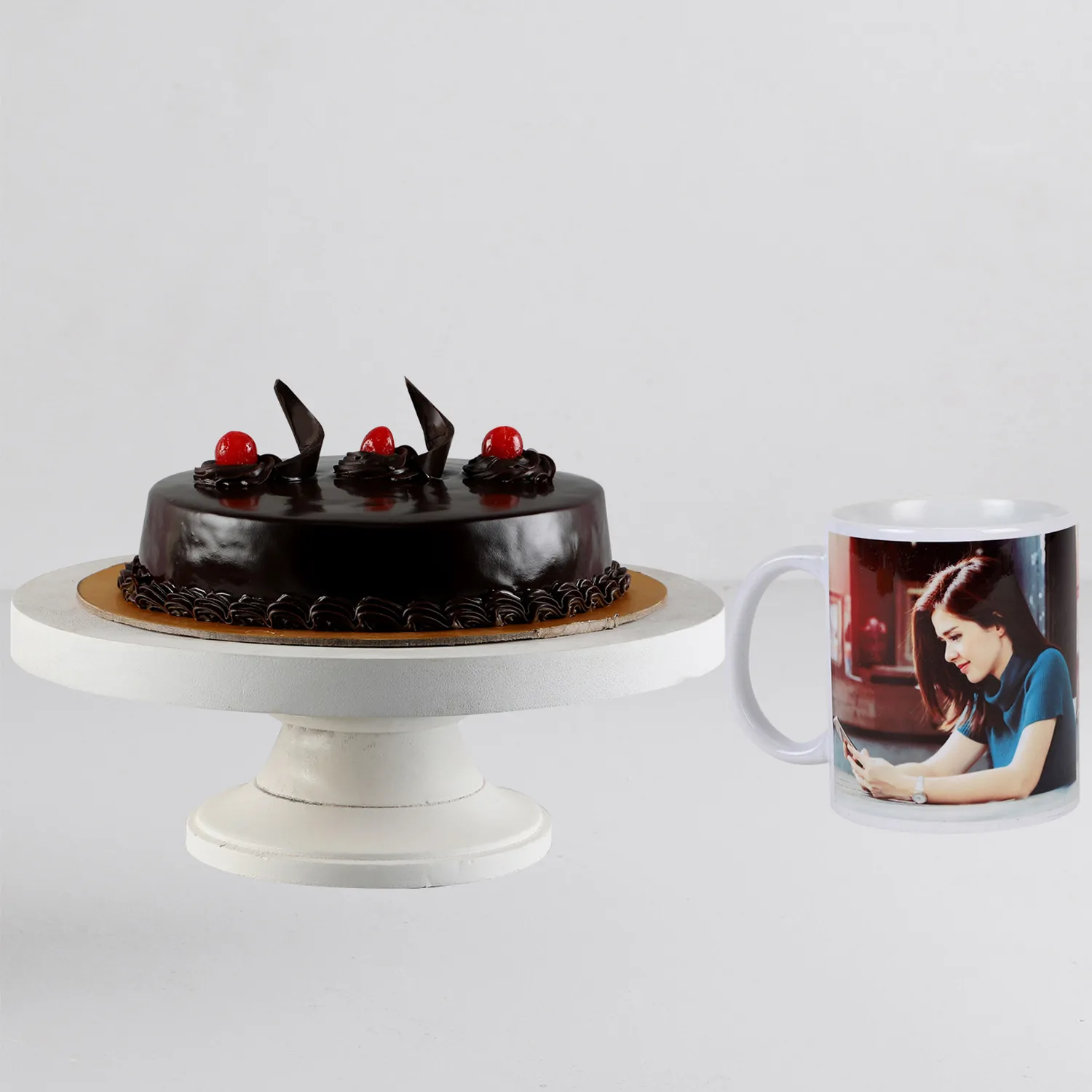 Truffle Cake n Personalised White Mug