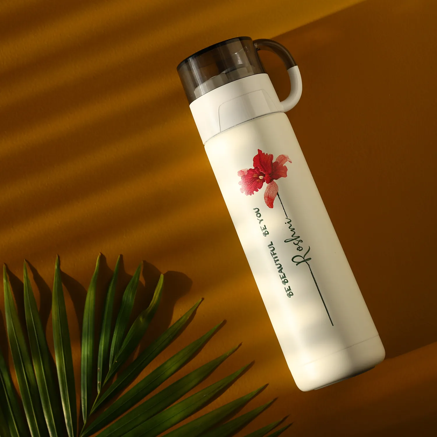 Personalised Be Beautiful Be U Cup Flask