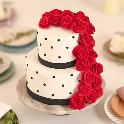 Rose Fondant Cake Chocolate
