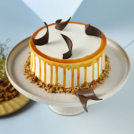Heavenly Caramel Walnut Cake