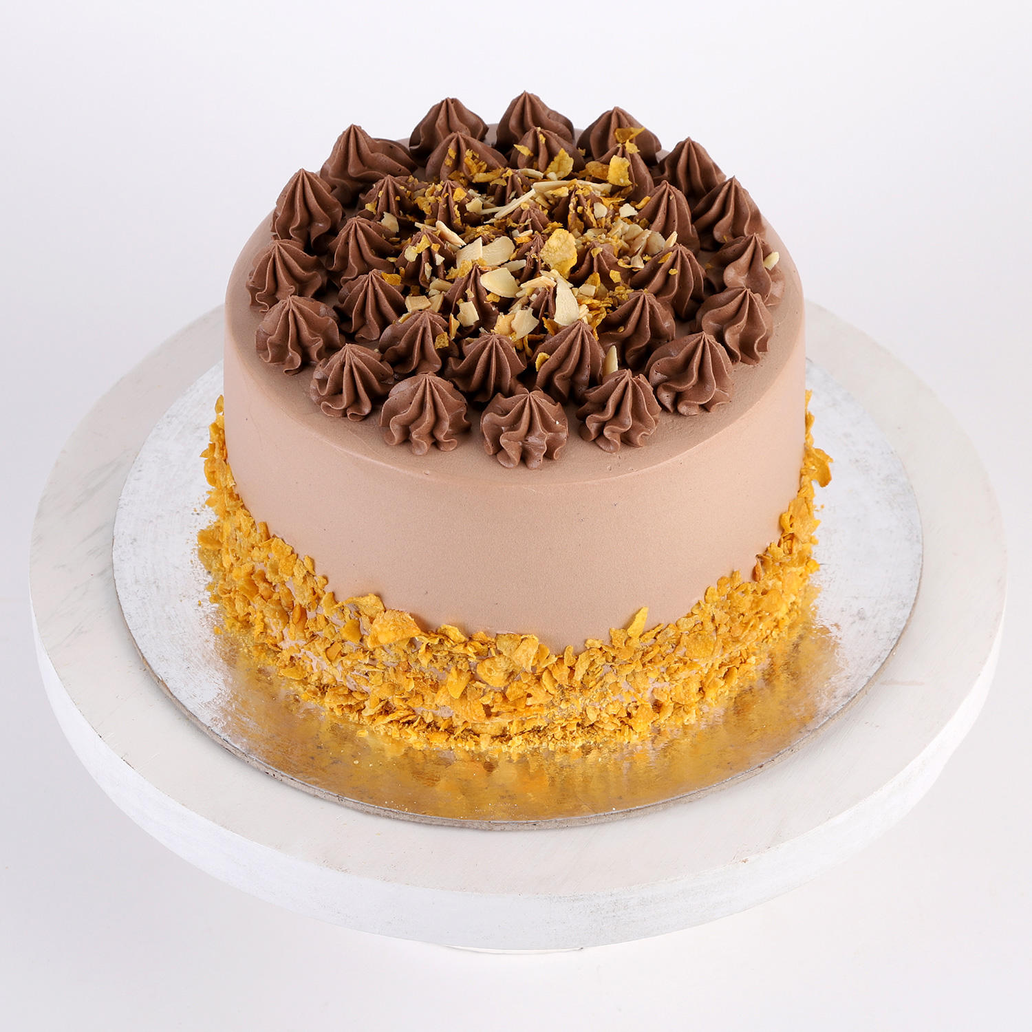 Crunchy Almond Flakes Cake