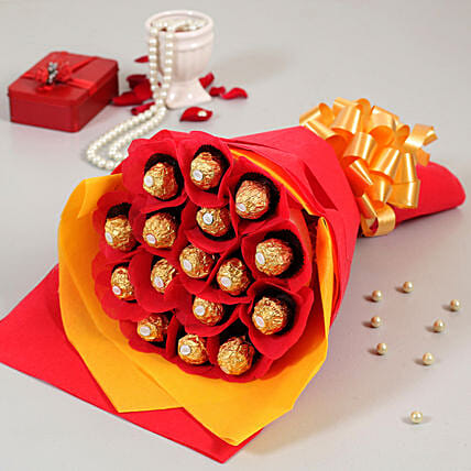 Sweet Ferrero Rocher Chocolate Bouquet