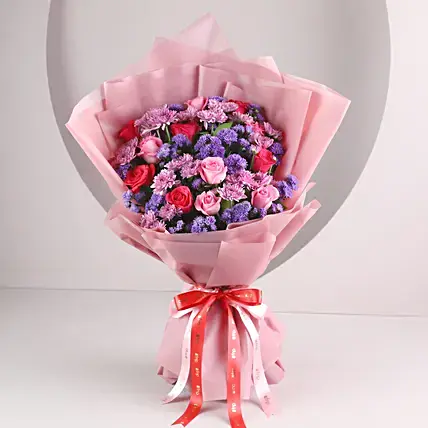 Pink Roses & Daisies Bouquet
