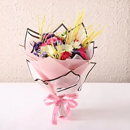 Blissful Mixed Flowers Bouquet