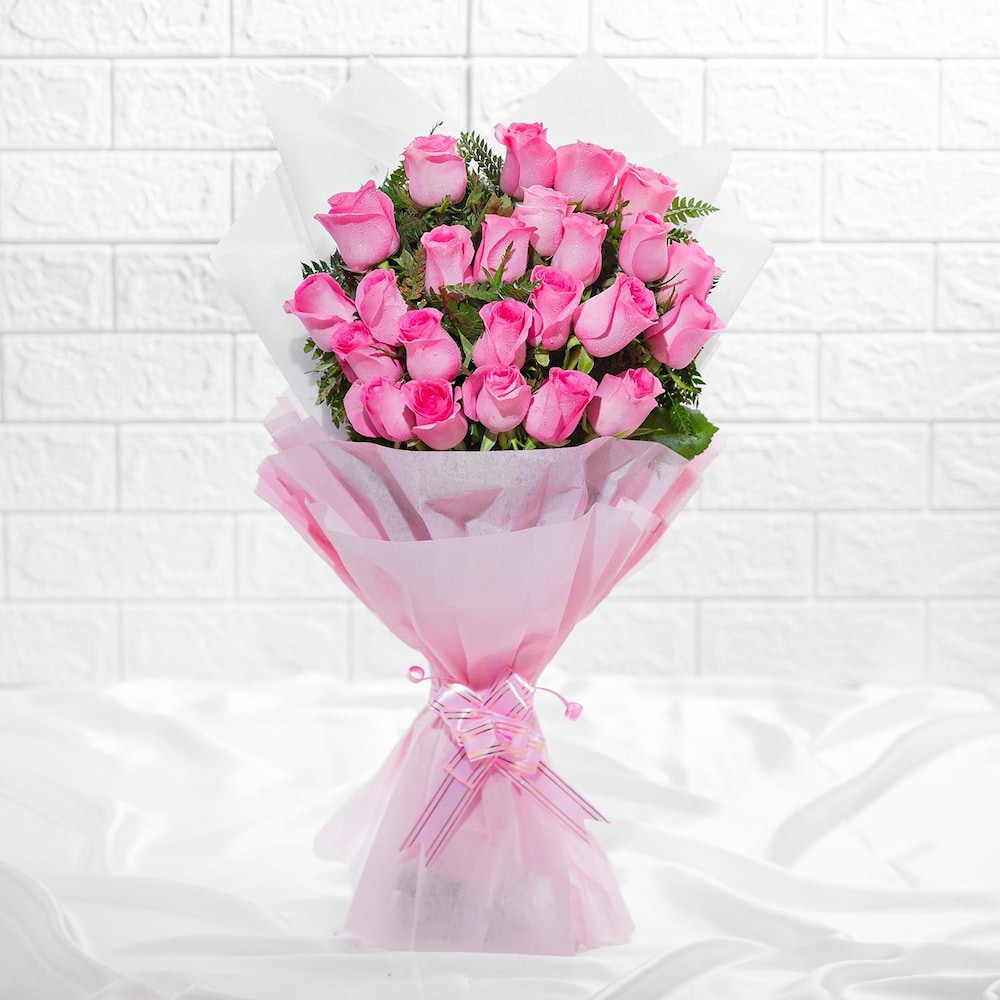 Passionate Love Pink Roses Bouquet