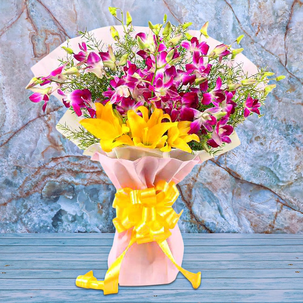 Divine Beauty Of Orchids And Lilies